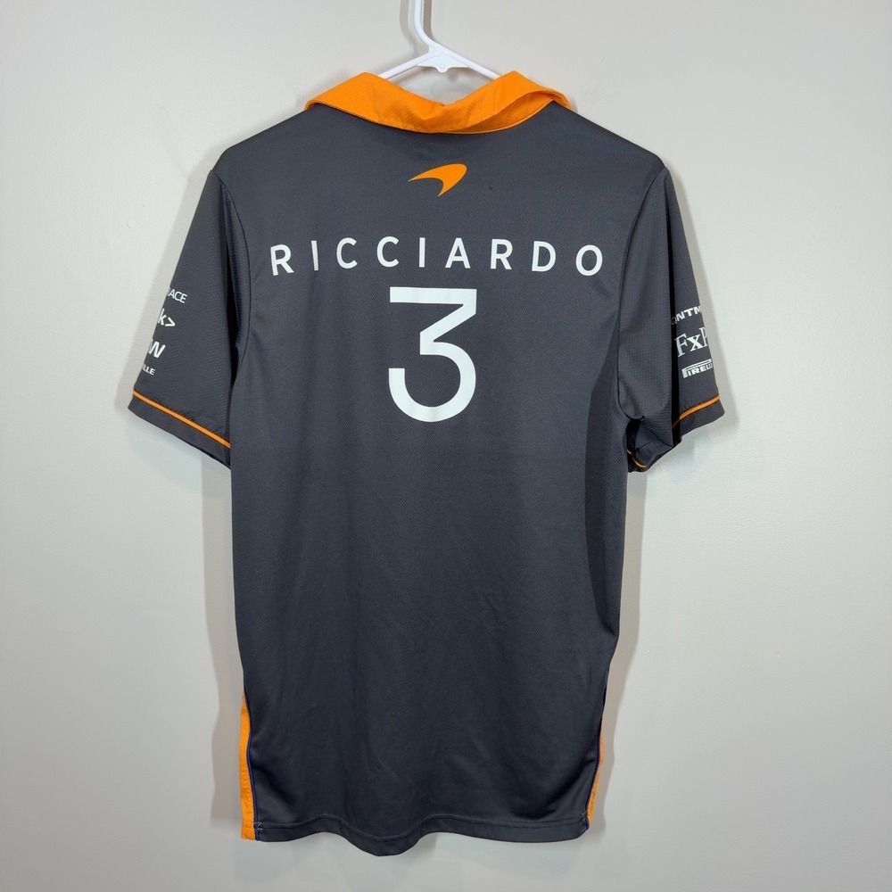 McLaren F1 Team Castore Polo Shirt Daniel Ricciardo #3 Australia Size S Men's - Picture 2 of 8
